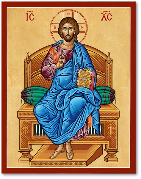 Icons of Christ: Christ the Enthroned Icon | Monastery Icons