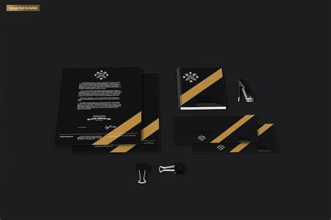 Premium PSD | Stationary mockup