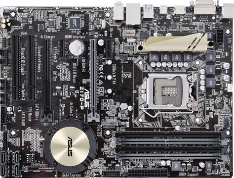 Asus Z170-P Motherboard PC base Intel® 1151 Form factor ATX Motherboard ...