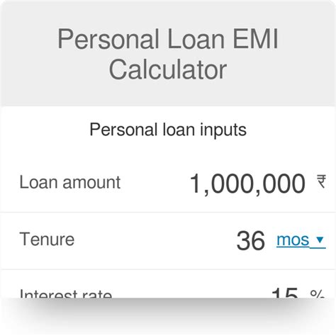 Unsecured personal loan repayment calculator - ShineadeEdit