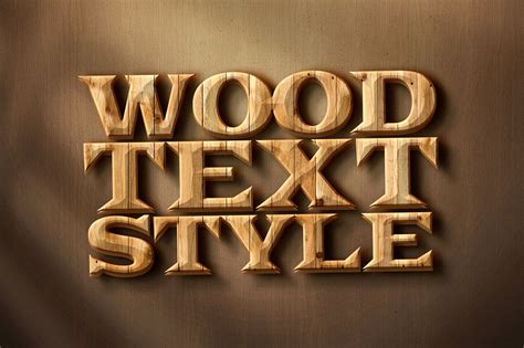 Free Wood Text Effect Design Mockup in PSD - DesignHooks