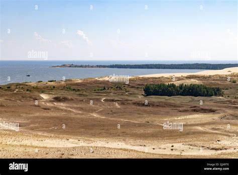 Lithuania Russia border; looking across the Lithuanian border into Kaliningrad, part of Russia ...