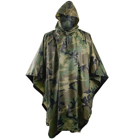 Helikon Waterproof Poncho Ripstop Woodland