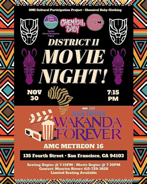 WAKANDA FOREVER MOVIE NIGHT : SF Cultural Calendar