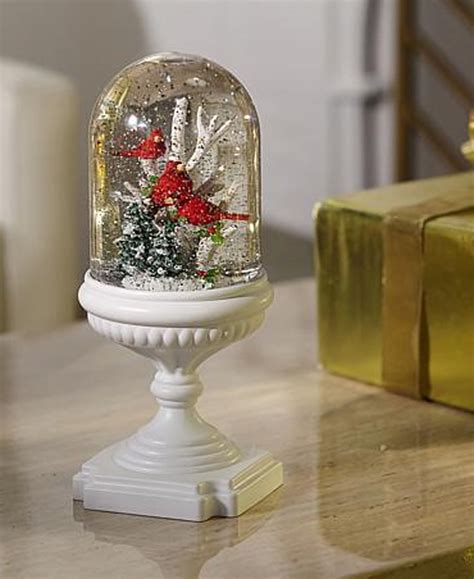 Winter Lane Cascading Musical Lighted Snow Globe ~ Cardinals - Walmart.com