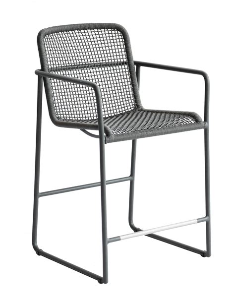 Borek 'High dining chair 'Mira' - Dark Grey - Wilhelmina Designs