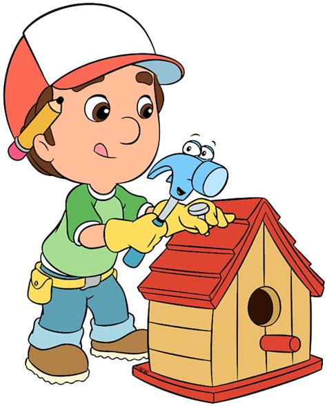 Clip art of Handy Manny and Pat building a birdhouse #disney, #handymanny Spring Science ...