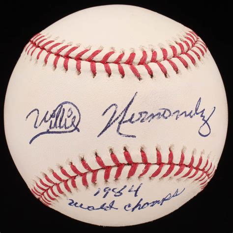 Willie Hernandez Signed OML Baseball Inscribed "1984 World Champs" (JSA ...