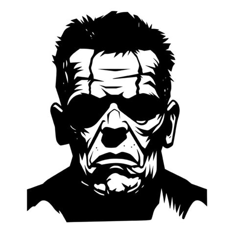 Frankenstein Portrait SVG File for Cricut, Silhouette, Laser Machines