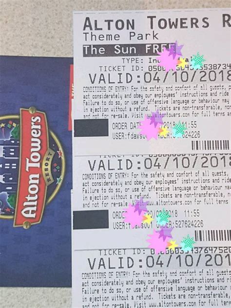 4 x Alton Towers Tickets | in Stoke-on-Trent, Staffordshire | Gumtree