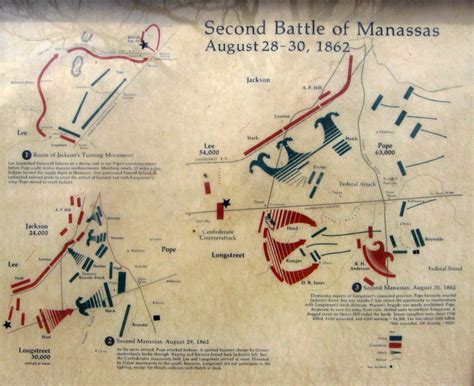 2nd Battle of Manassas Orientation Map - Stone Sentinels