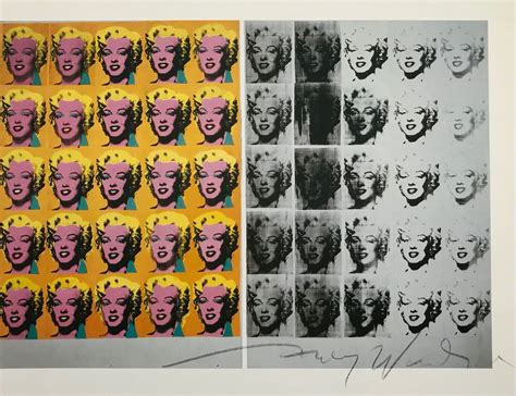 Andy Warhol, "Marilyn Diptych" signed Print, 1986