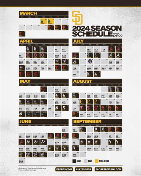 Padres Schedule 2024 Pdf Printable - Fredi Jo-Anne