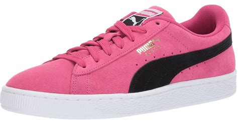 PUMA Suede Classic Sneaker Fuchsia Purple Black in Pink for Men - Lyst