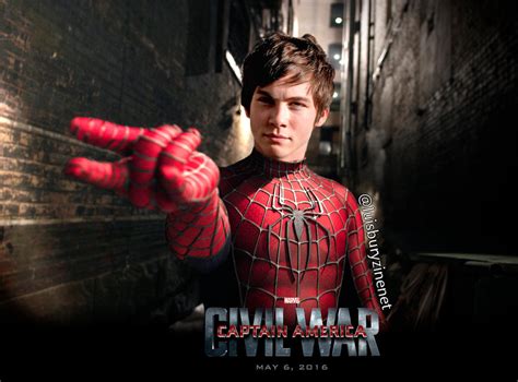 Logan Lerman,Spiderman, Captain America: Civil War by luisbury-zine-net on DeviantArt