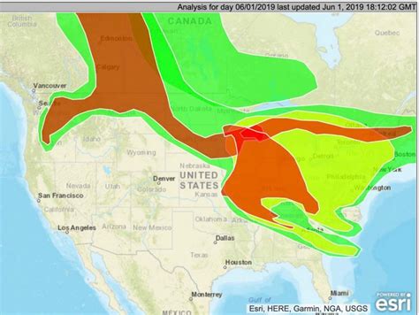 Canada Wildfire Map Usa