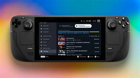 How to check your disk space on the Steam Deck