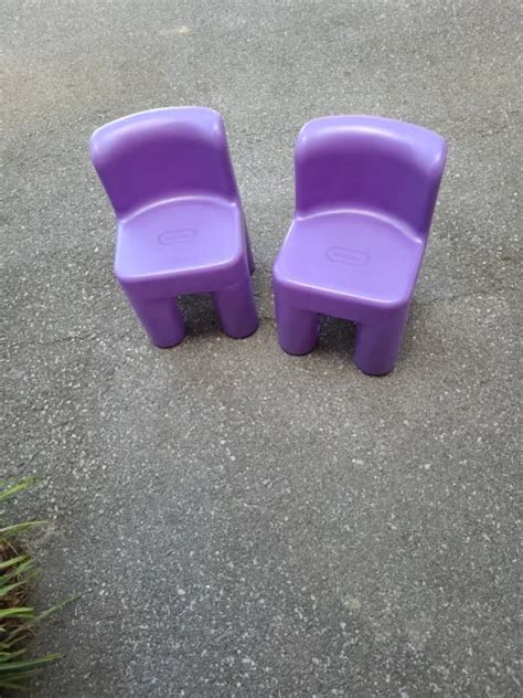 VINTAGE LITTLE TIKES Chunky Purple Toddlers Chairs set Of 2 $30.00 - PicClick