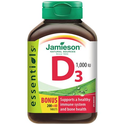 Jamieson Vitamin D 1,000 IU - 200's | London Drugs