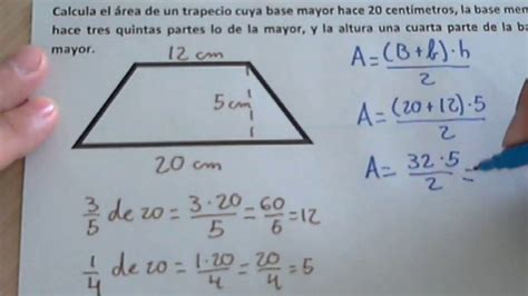 Formula Para Calcular El Area De Un Trapecio Regular