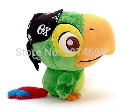 Jake and the Neverland Pirates Skully Plush Toy 14cm Cute Parrot Birds Stuffed Animals Soft Toys ...