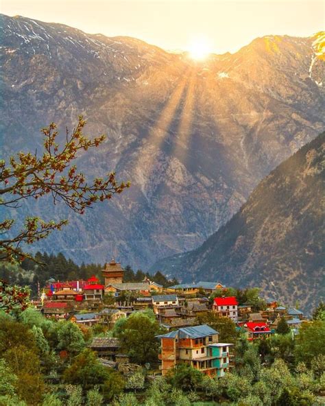 Kangra City on Instagram: “Beyond every mountain there is a sunrise 🌤️ . . Kalpa , Himachal ...