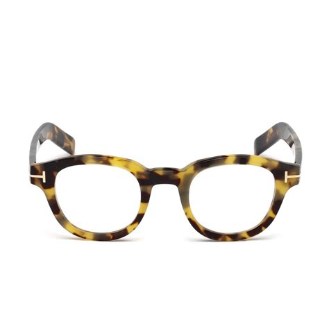 Tom Ford // Men's Thick Round Eyeglasses // Light Havana - Designer Optical Frames - Touch of Modern