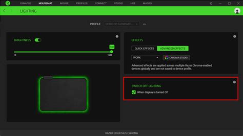 How to configure or set the lighting on a Razer device with Razer Synapse 3