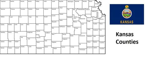 Kansas Counties. List Alphabetically (and by Population) – Countryaah.com