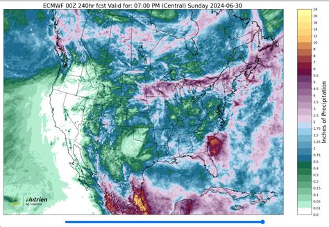 10 day rainfall Map (Nutrien AG-WX) : r/farming