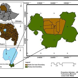 Bahir Dar Metropolitan City study area map. | Download Scientific Diagram