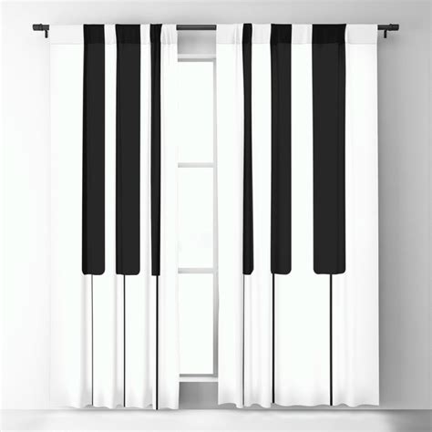 Piano Keys Music Blackout Curtains Window Curtains by alternative-rox ...