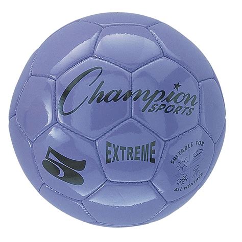 Extreme Soccer Ball, Size 5, Purple - CHSEX5PR | Champion Sports | Balls