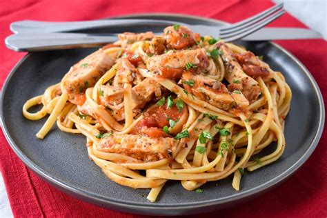 Chicken Tomato Pasta - Cook2eatwell