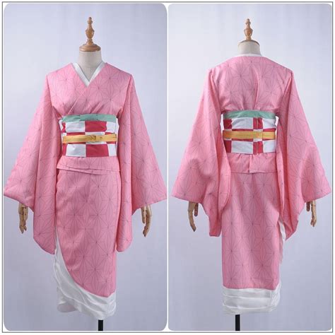 Cosplayflying - Buy Demon Slayer: Kimetsu no Yaiba Kamado Nezuko Cosplay Costume Custom Pink ...