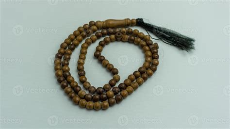 wooden tasbih beads isolated. islamic prayer beads 13752034 Stock Photo at Vecteezy