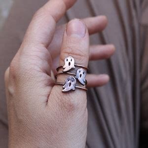 Ghost Ring Spooky Season Jewelry Halloween Jewelry Fall - Etsy