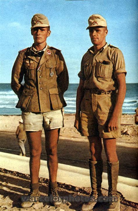 Afrikakorps soldiers - World War 2 Color Photo