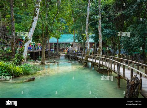 Tad Sae Waterfall in Luang prabang province, Laos Stock Photo - Alamy