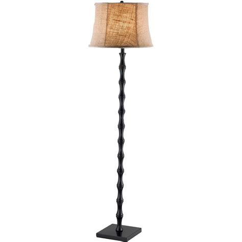 Bamboo Style Floor Lamp with Shade — Veronica Bradley Interiors