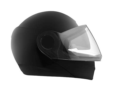 Premium Photo | Black glossy motorcycle helmet