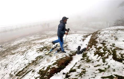 Rare Summer Snowfall in Kashmir - Rediff.com India News