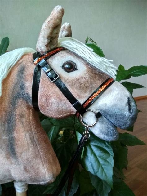 Stick Hobby horse with bridle for kids Realistic Hobbyhorse | Etsy