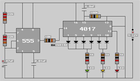 Simple Traffic Light Circuit Diagram