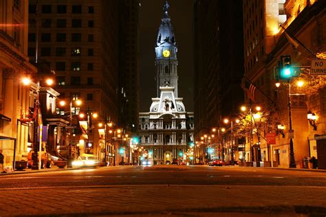 City Hall at night, Philly | Ferry building san francisco, Philadelphia ...