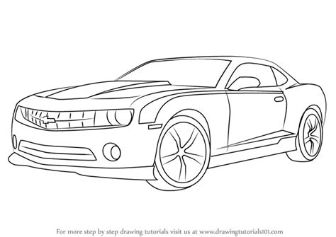 Learn How to Draw a Chevrolet Camaro (Sports Cars) Step by Step ...