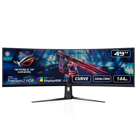 Buy ASUS ROG STRIX Curved XG49VQ, 49 Inch DFHD (3840x1080) Gaming ...