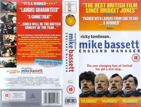 VHS VIDEO MIKE Bassett England Manager. Ricky Tomlinson. Amanda Redman Football £7.00 - PicClick UK