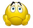 Sad face emoticon | Emoticons and Smileys for Facebook/MSN/Skype/Yahoo