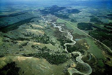 Aerial photo of Powder River, Johnson County, Wyoming, WY United States | Aerial photograph ...